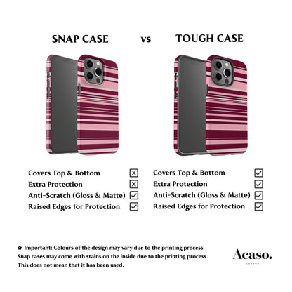 Polo Stripes Pink Rose Phone Case