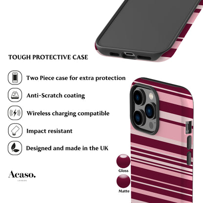 Polo Stripes Pink Rose Phone Case