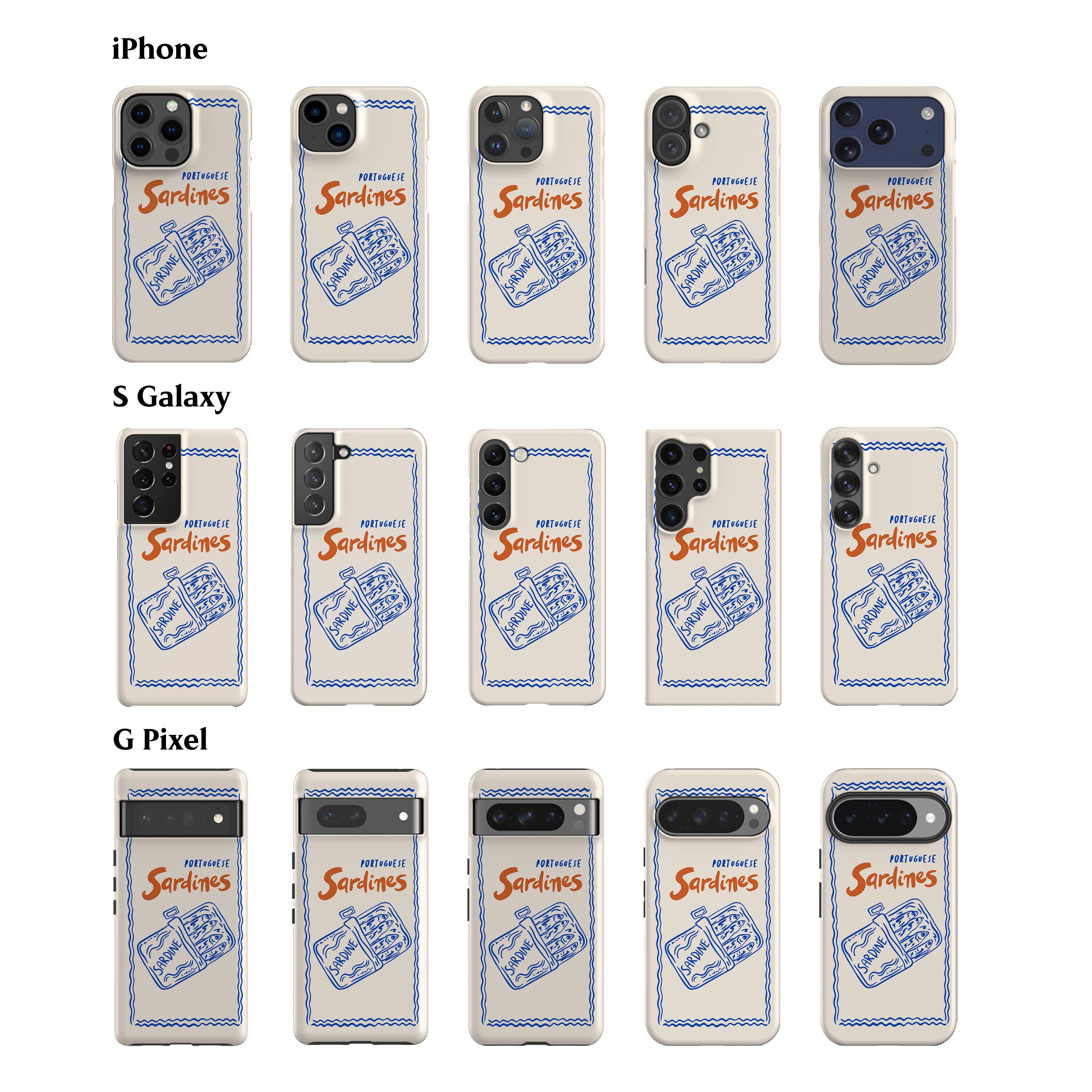 Portuguese Sardines Phone Case
