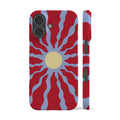Red Wavy Sun Phone Case