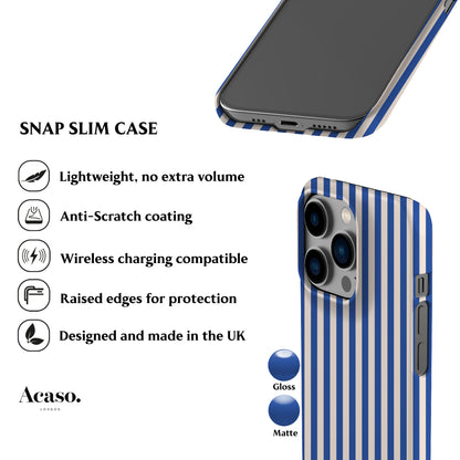 Resort Blue Stripes Phone Case