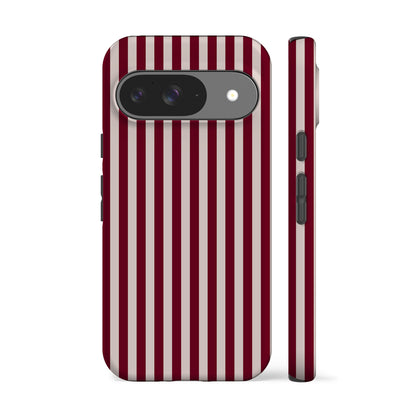 Burgundy Stripes Phone Case