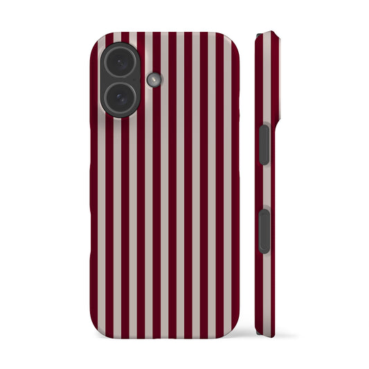 Burgundy Stripes Phone Case
