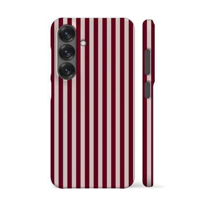 Burgundy Stripes Phone Case