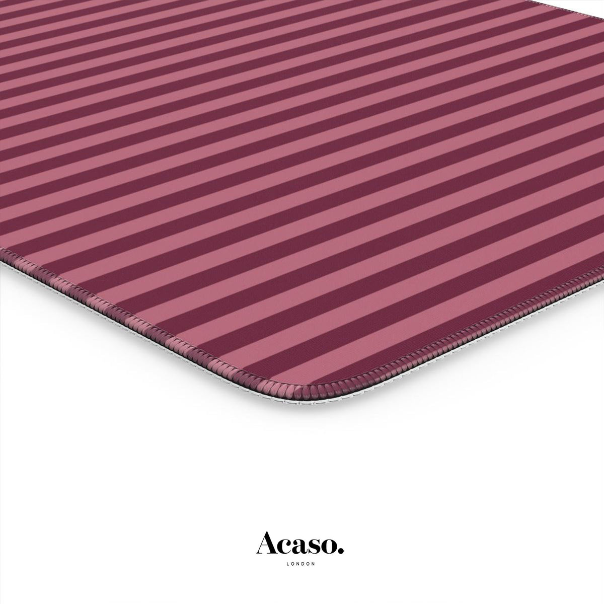 Resort Stripes Deep Rose Desk Mat