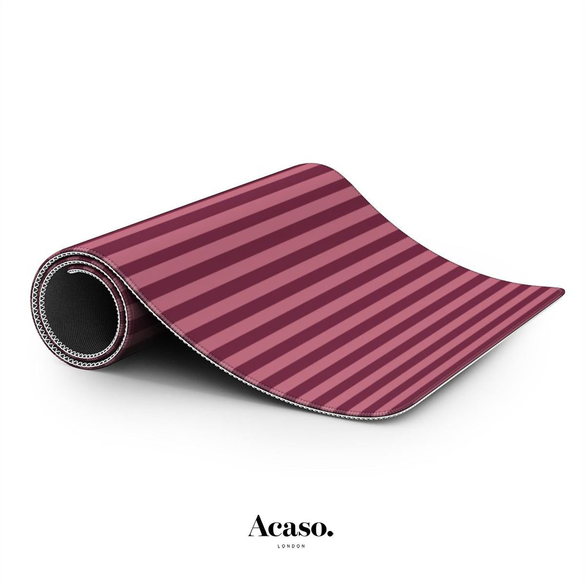 Resort Stripes Deep Rose Desk Mat