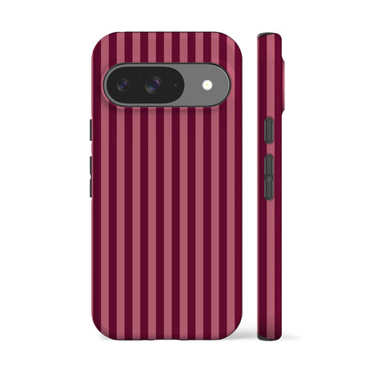 Deep Rose Striped Phone Case