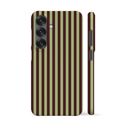 Mint Maroon Striped Phone Case
