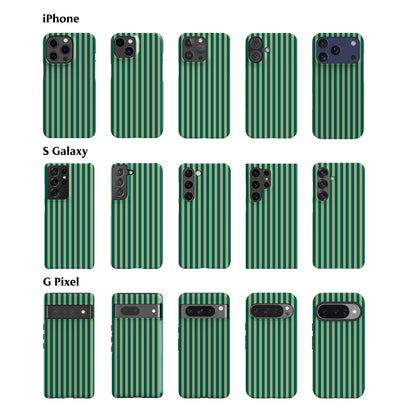 Resort Green Stripes Phone Case