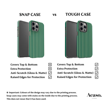 Resort Green Stripes Phone Case