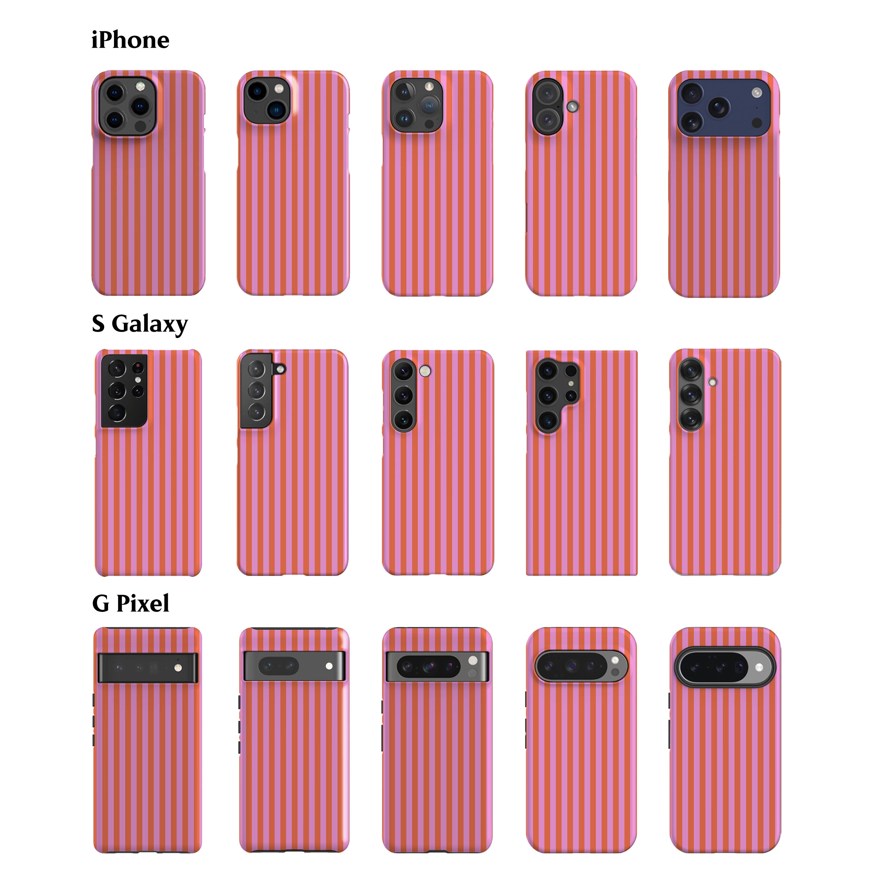 Orange Stripes Phone Case