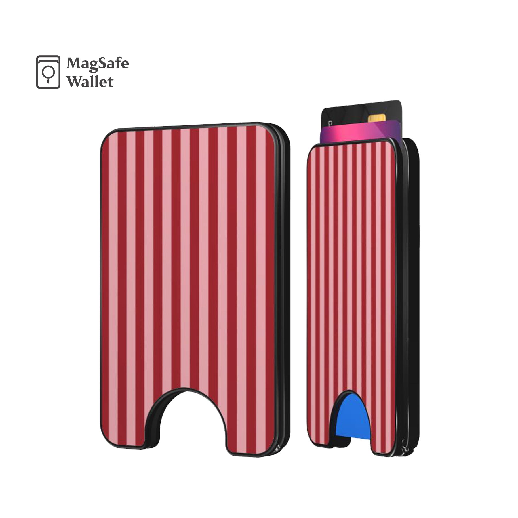 Resort Pink Stripes Magnetic Phone Wallet