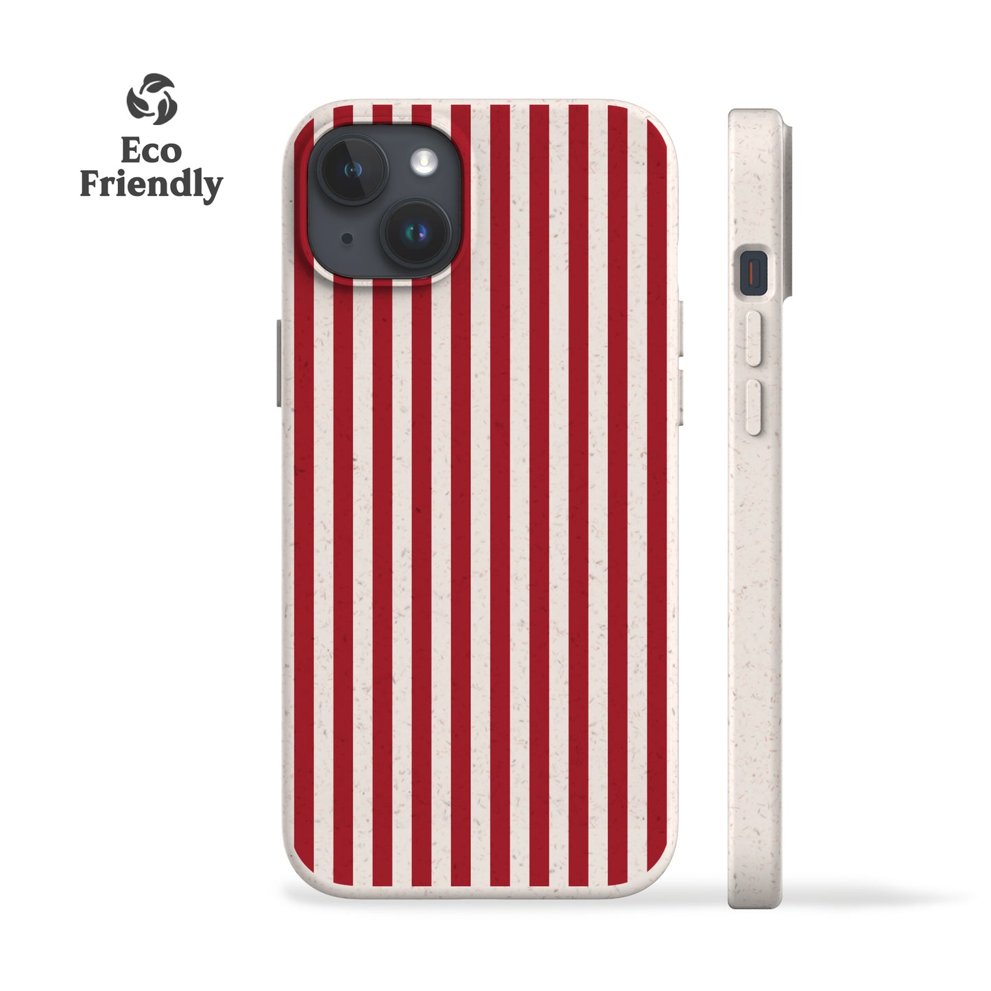 Red Resort Stripes Eco-Friendly Phone Case
