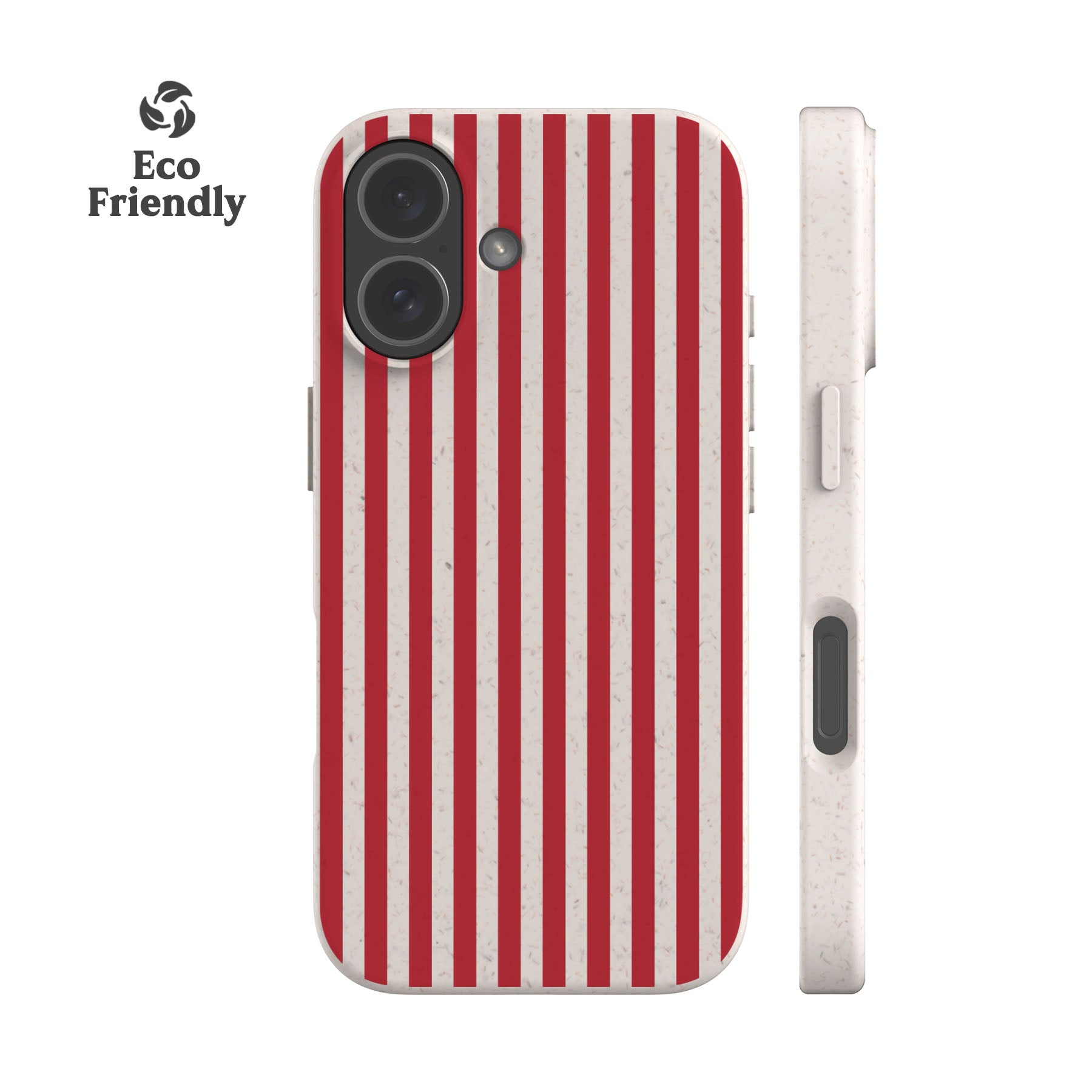 Red Resort Stripes Eco-Friendly Phone Case