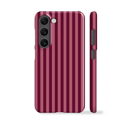 Deep Rose Striped Phone Case