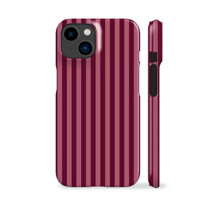 Deep Rose Striped Phone Case