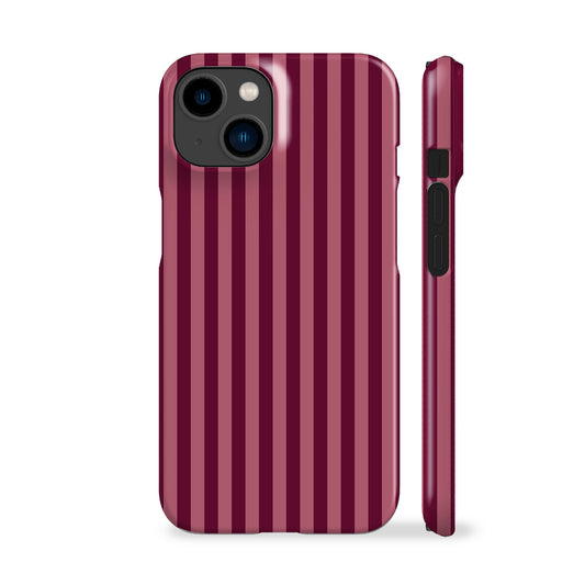Deep Rose Striped Phone Case