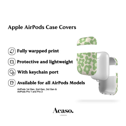 Retro Daisy AirPods Case Cover
