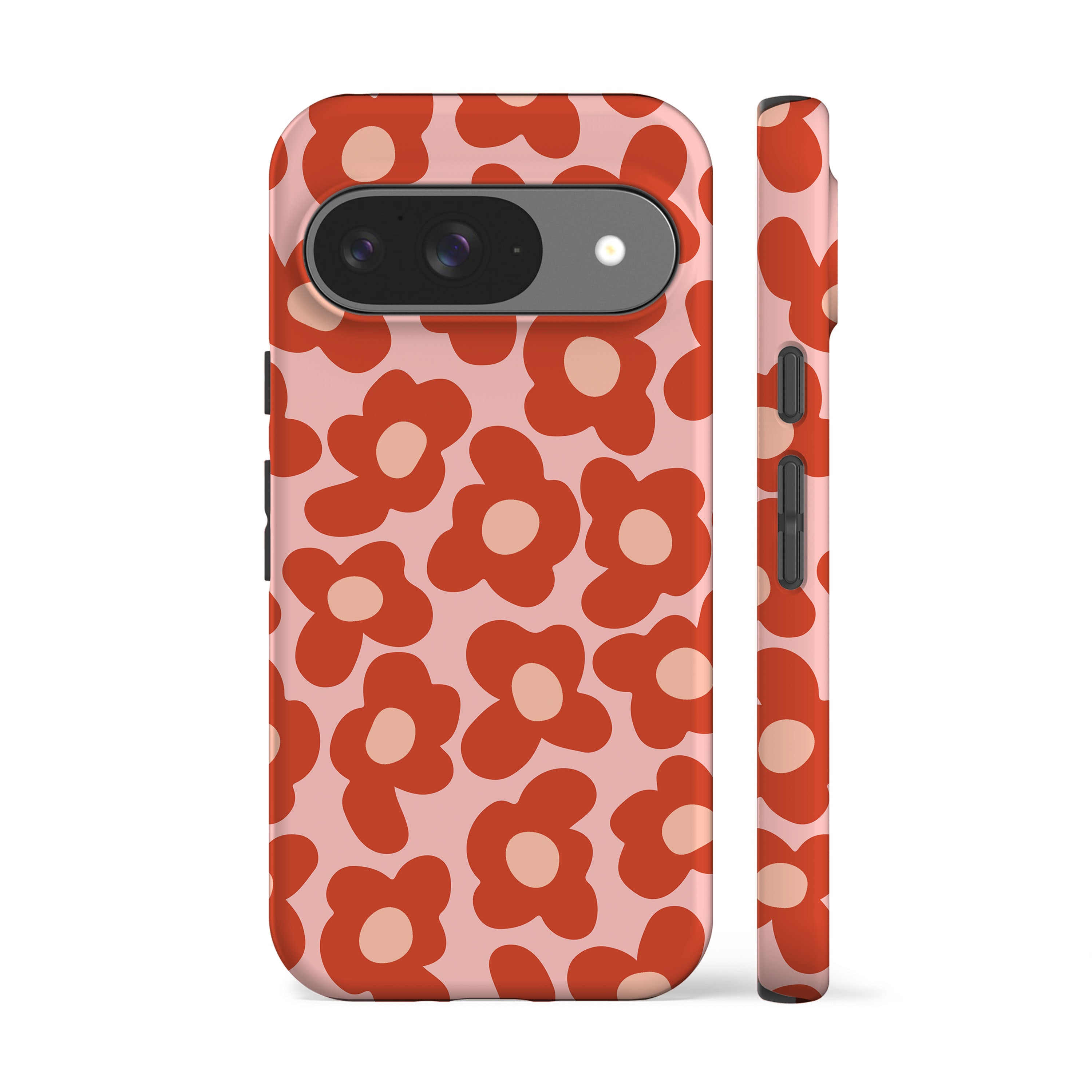 Retro Daisy Red Phone Case