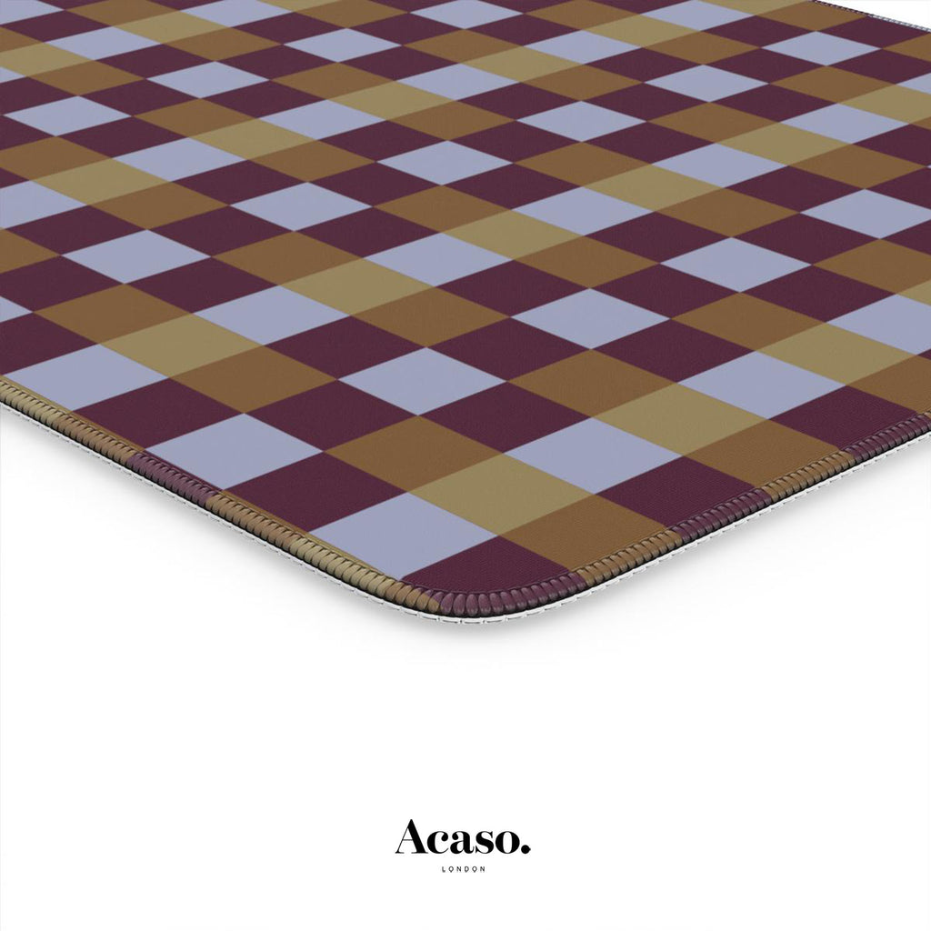 Retro Gingham Desk Mat