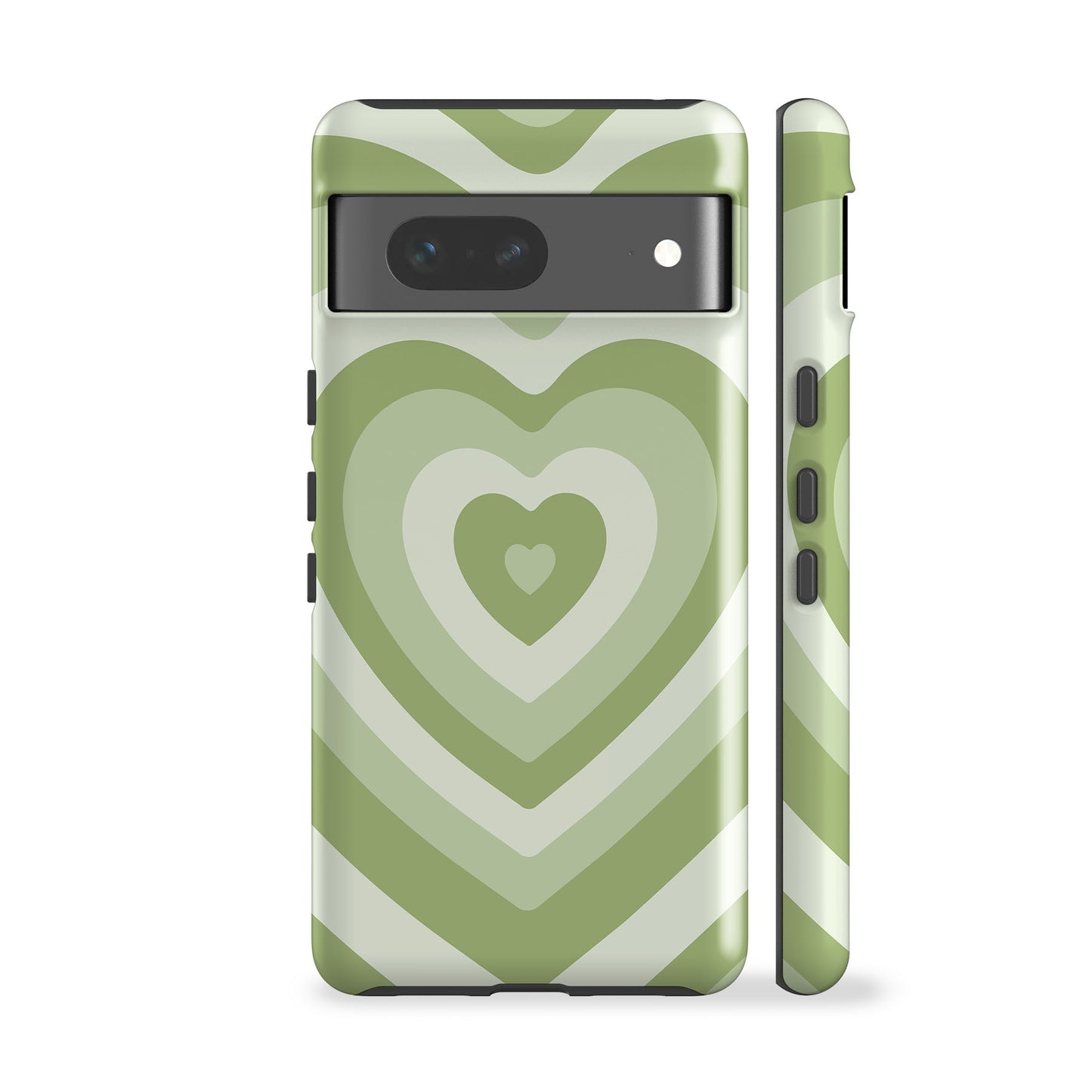 Retro Heart Green Phone Case