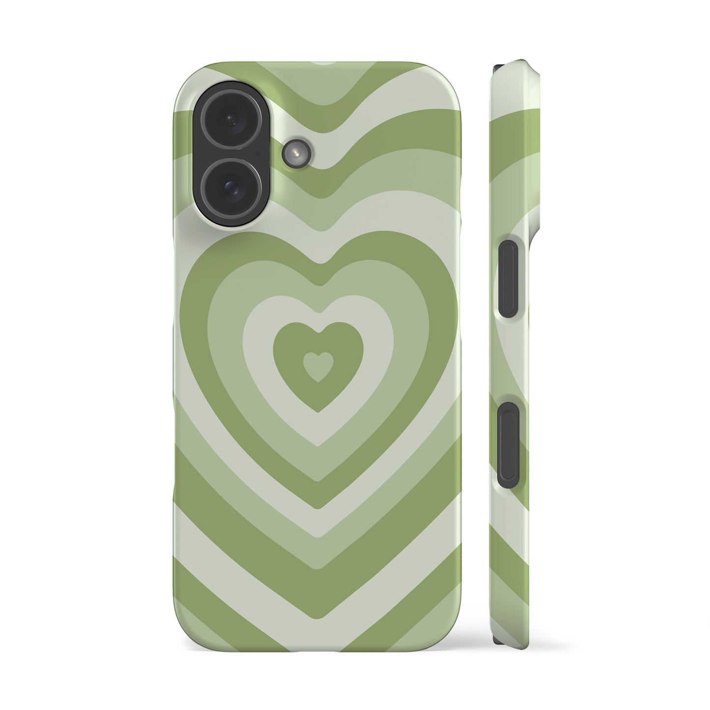 Retro Heart Green Phone Case