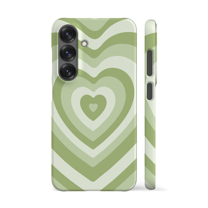 Retro Heart Green Phone Case