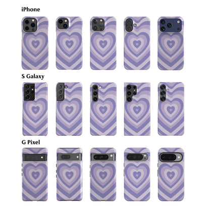 Retro Heart Lilac Phone Case