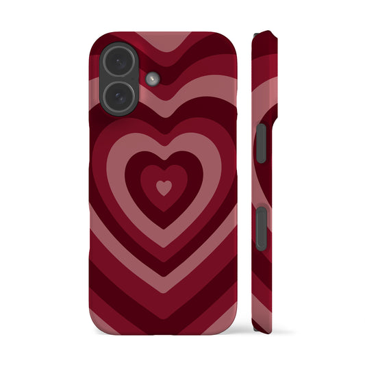 Deep Red Hearts Phone Case