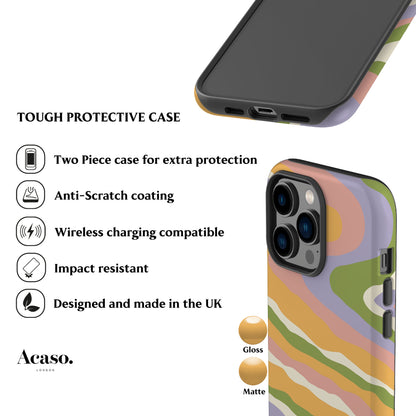 Retro Wavy Phone Case
