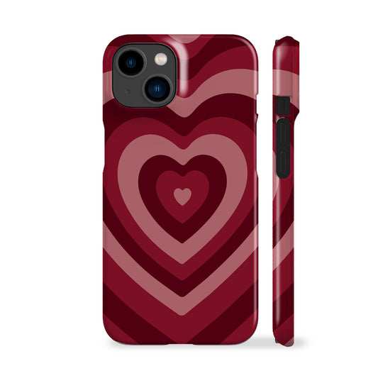 Deep Red Hearts Phone Case