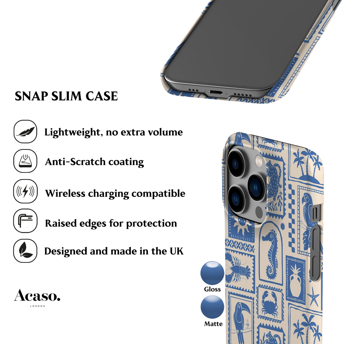 Rio Summer Blue Phone Case