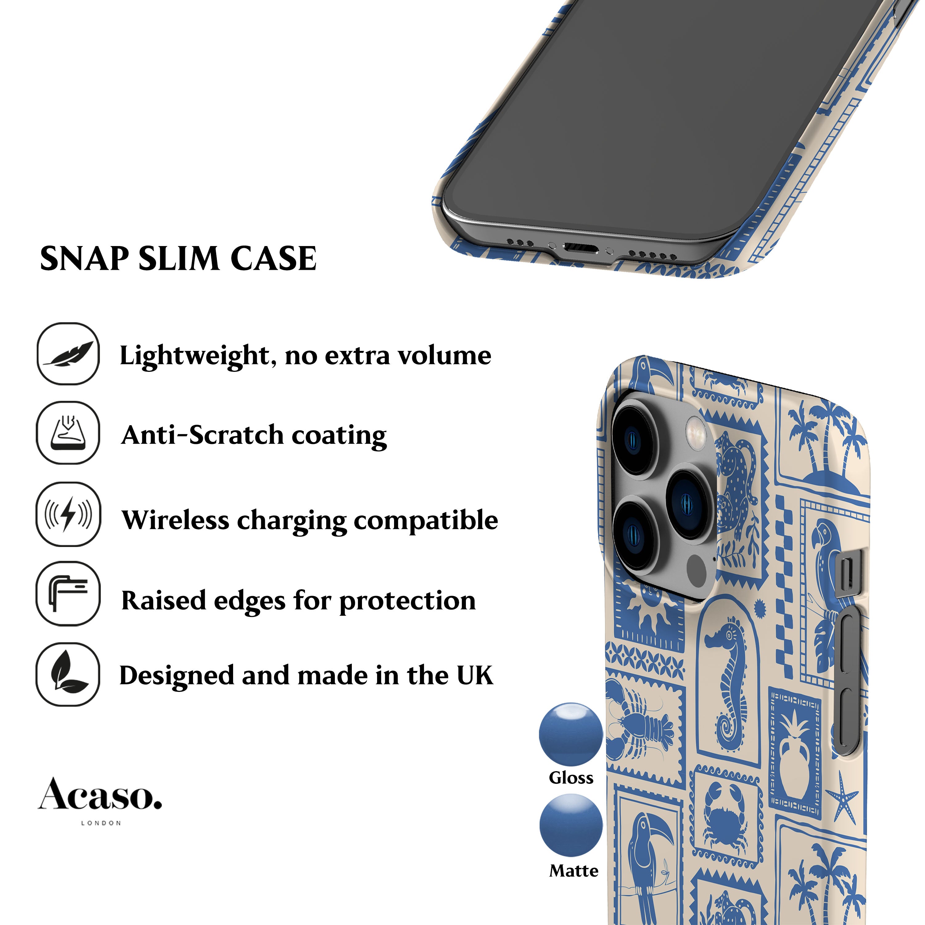 Rio Summer Blue Phone Case