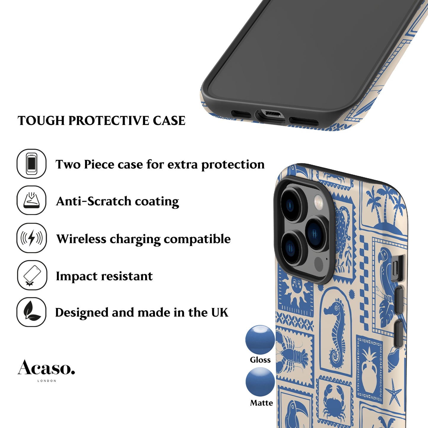Rio Summer Blue Phone Case