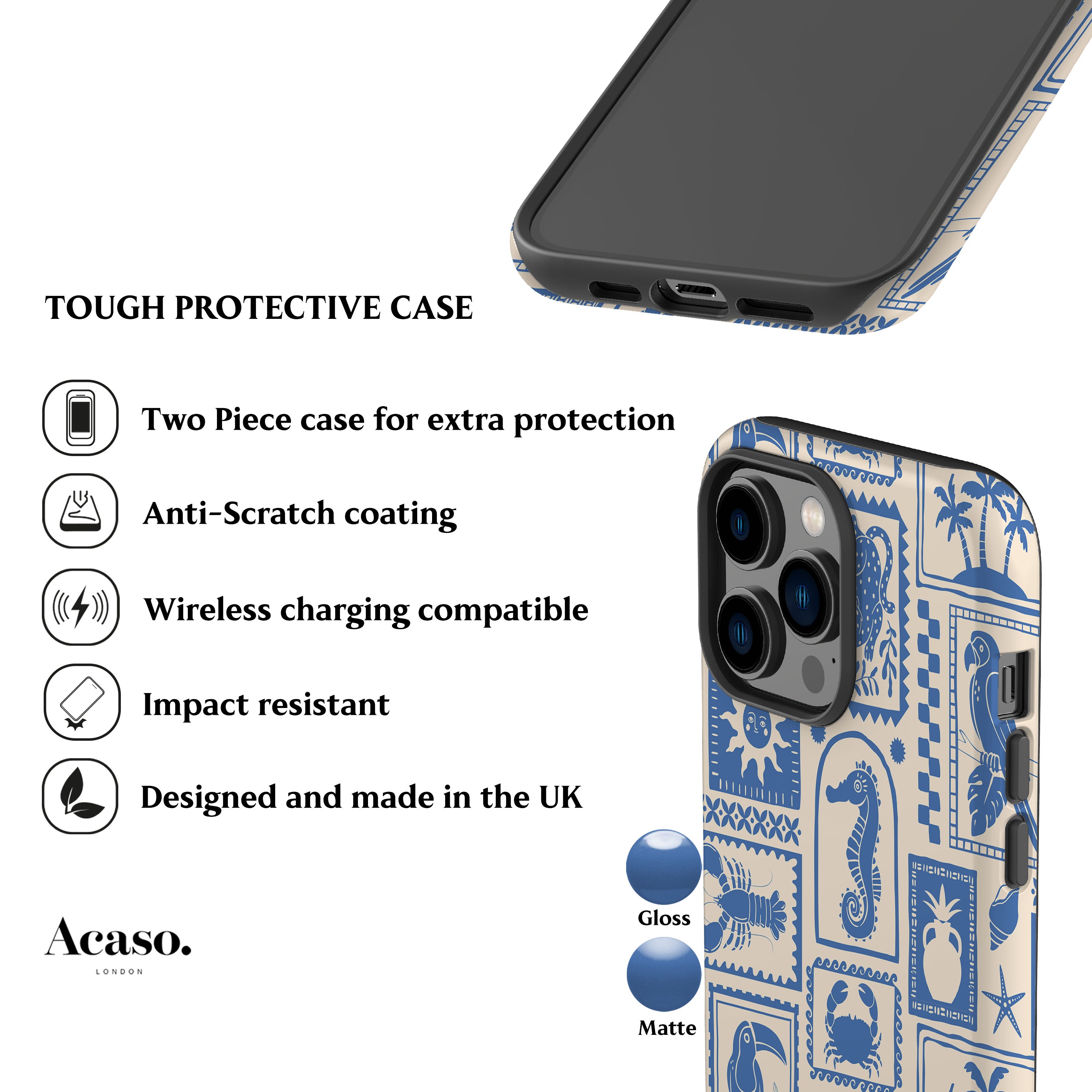 Rio Summer Blue Phone Case
