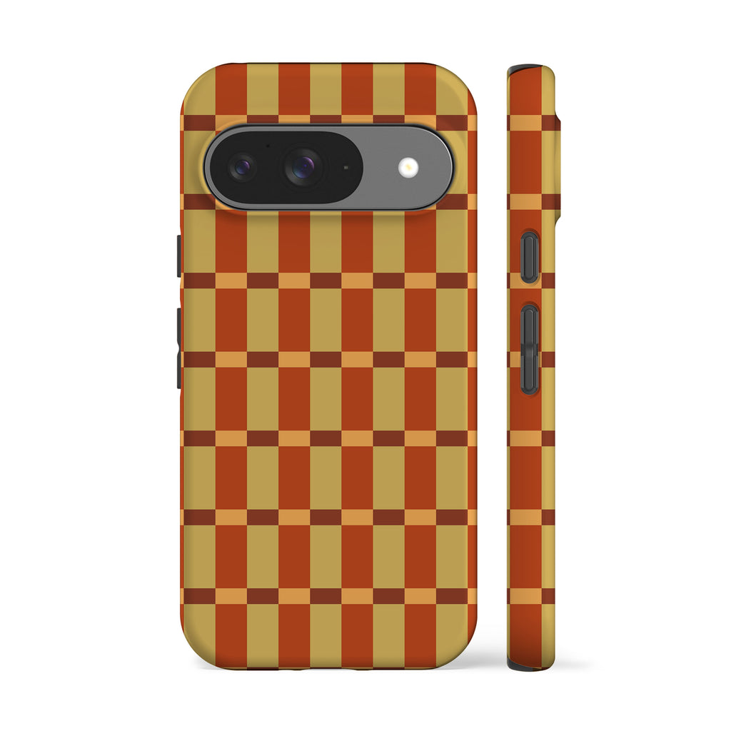 Rust Sage Checkers Phone Case