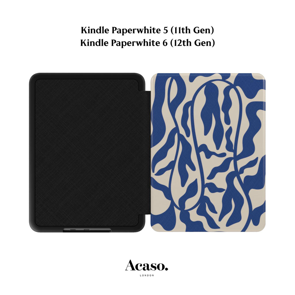 Sea Algae Blue Kindle Case