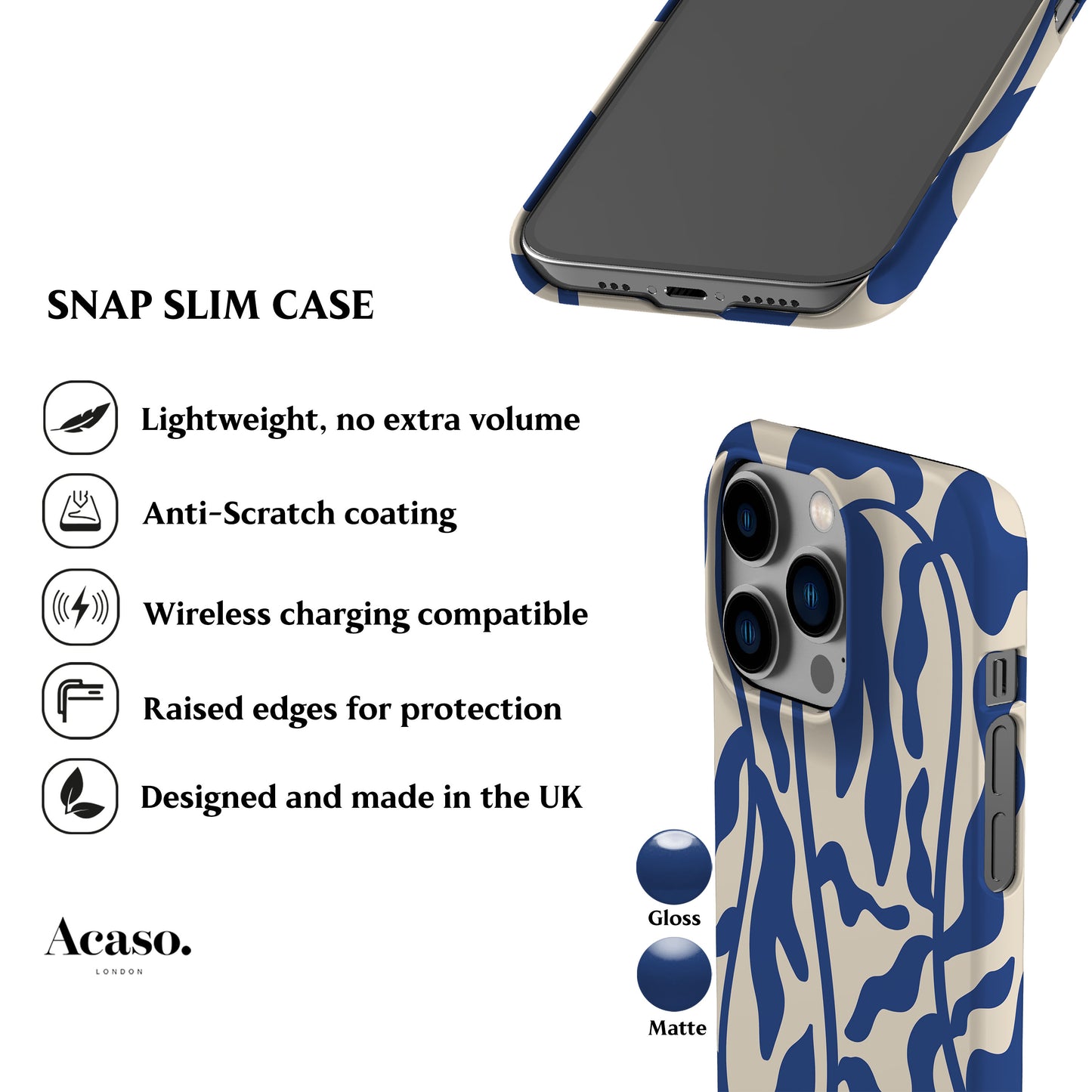 Sea Algae Blue Phone Case