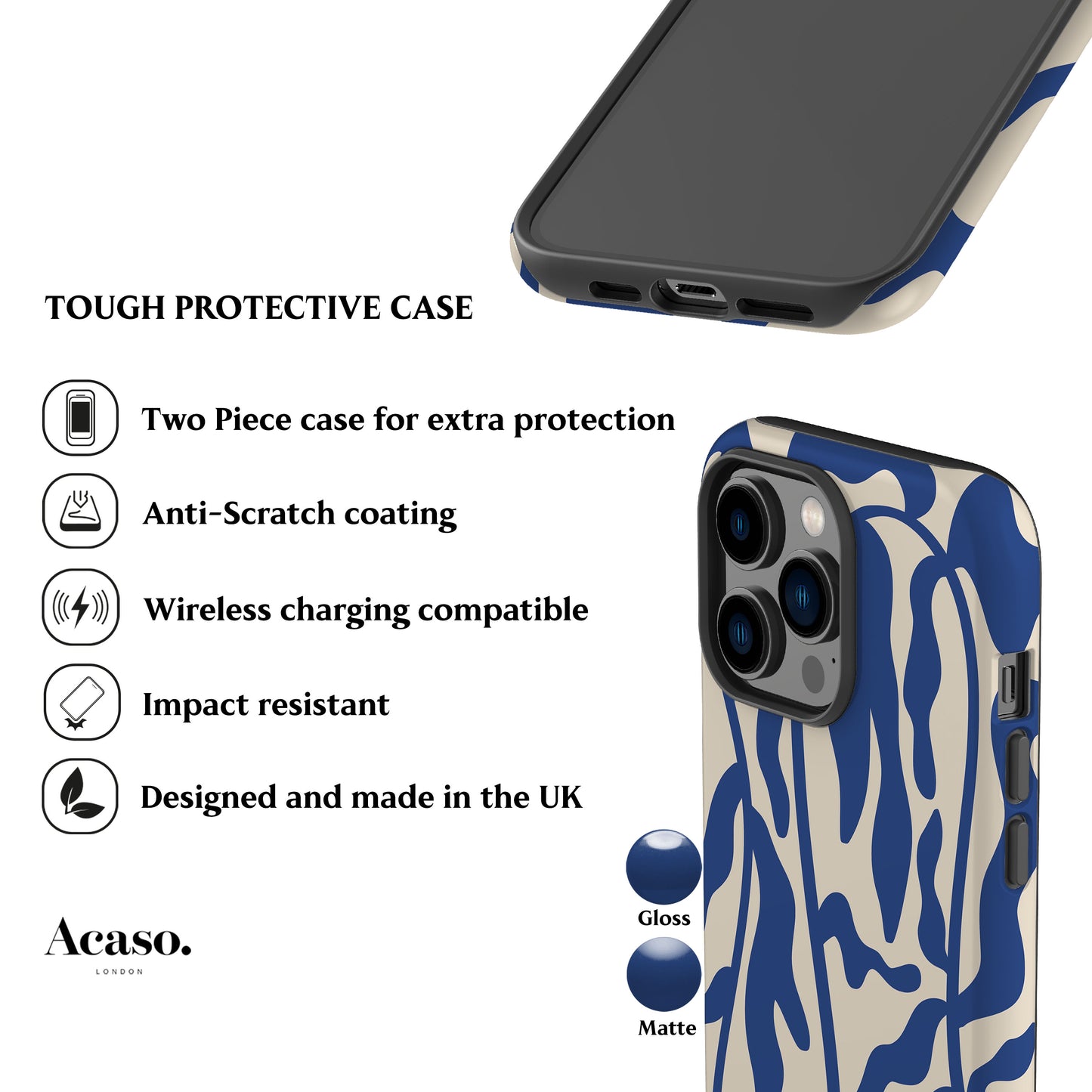 Sea Algae Blue Phone Case