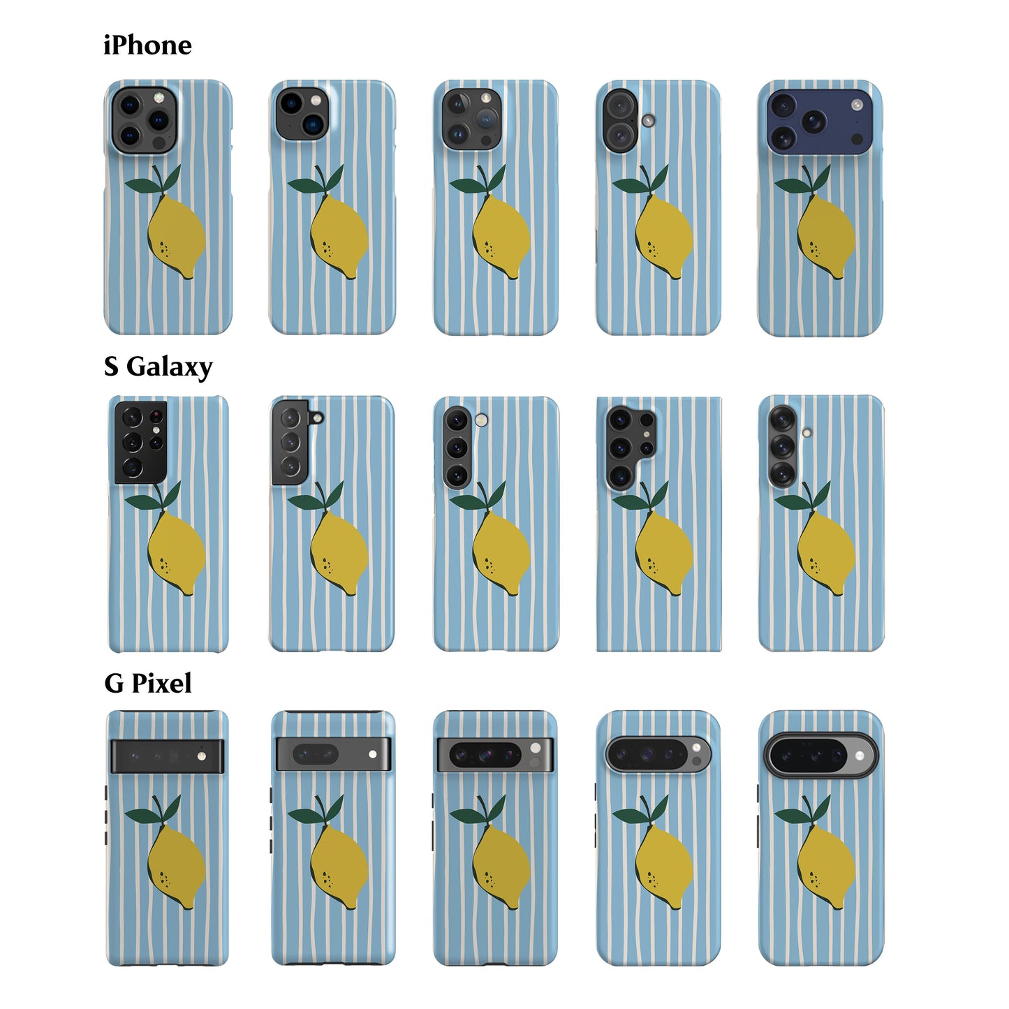 Sicily Lemon Blue Phone Case