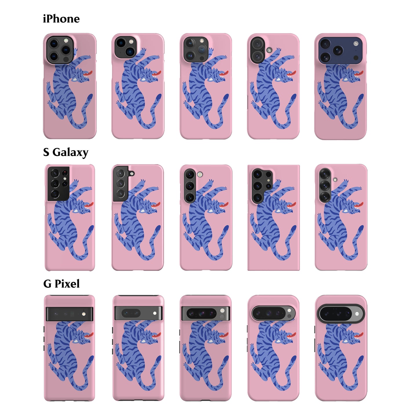 Bengal Tiger Pink Phone Case