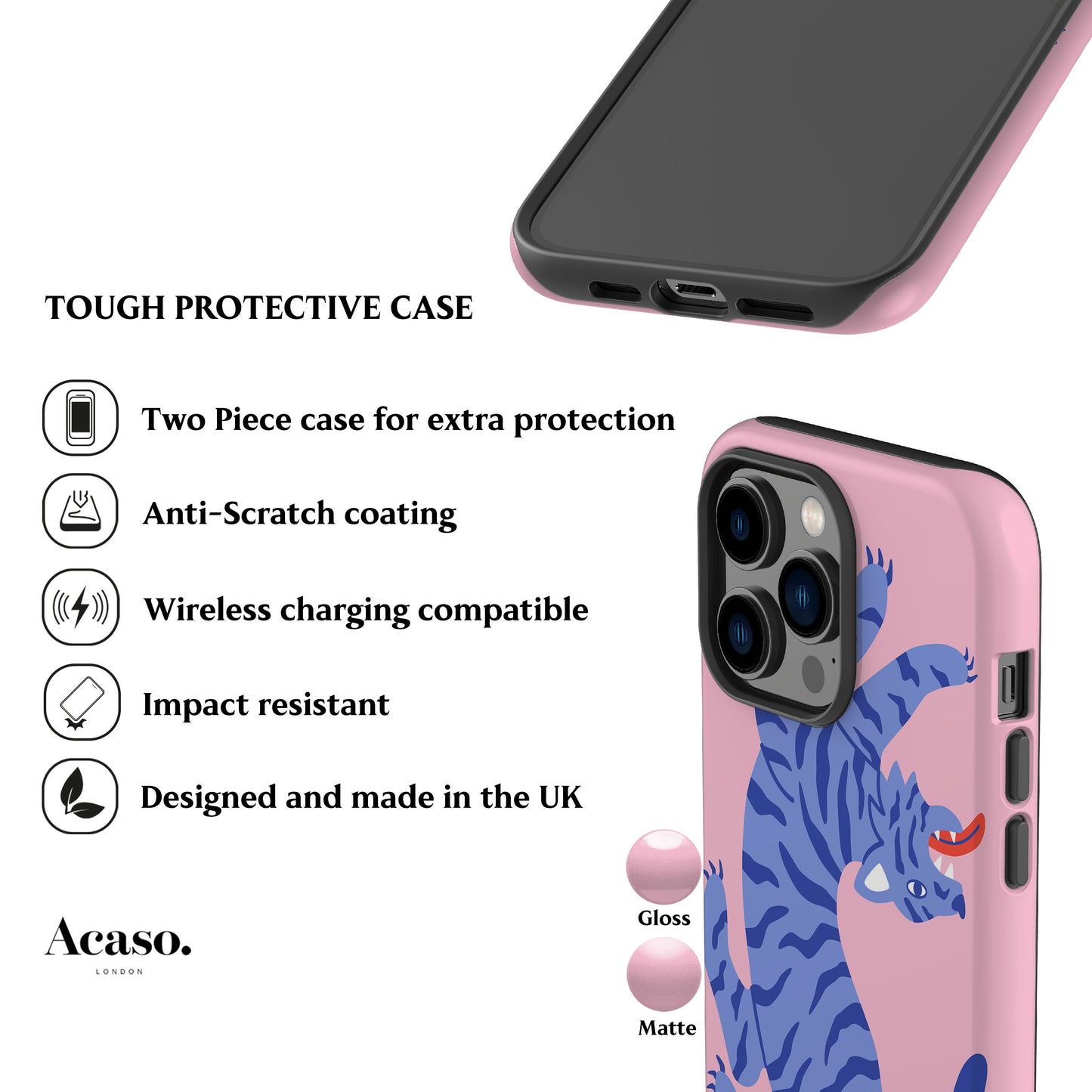 Bengal Tiger Pink Phone Case