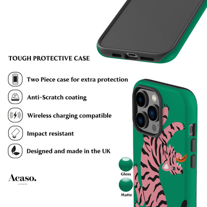 Bengal Tiger Green Phone Case