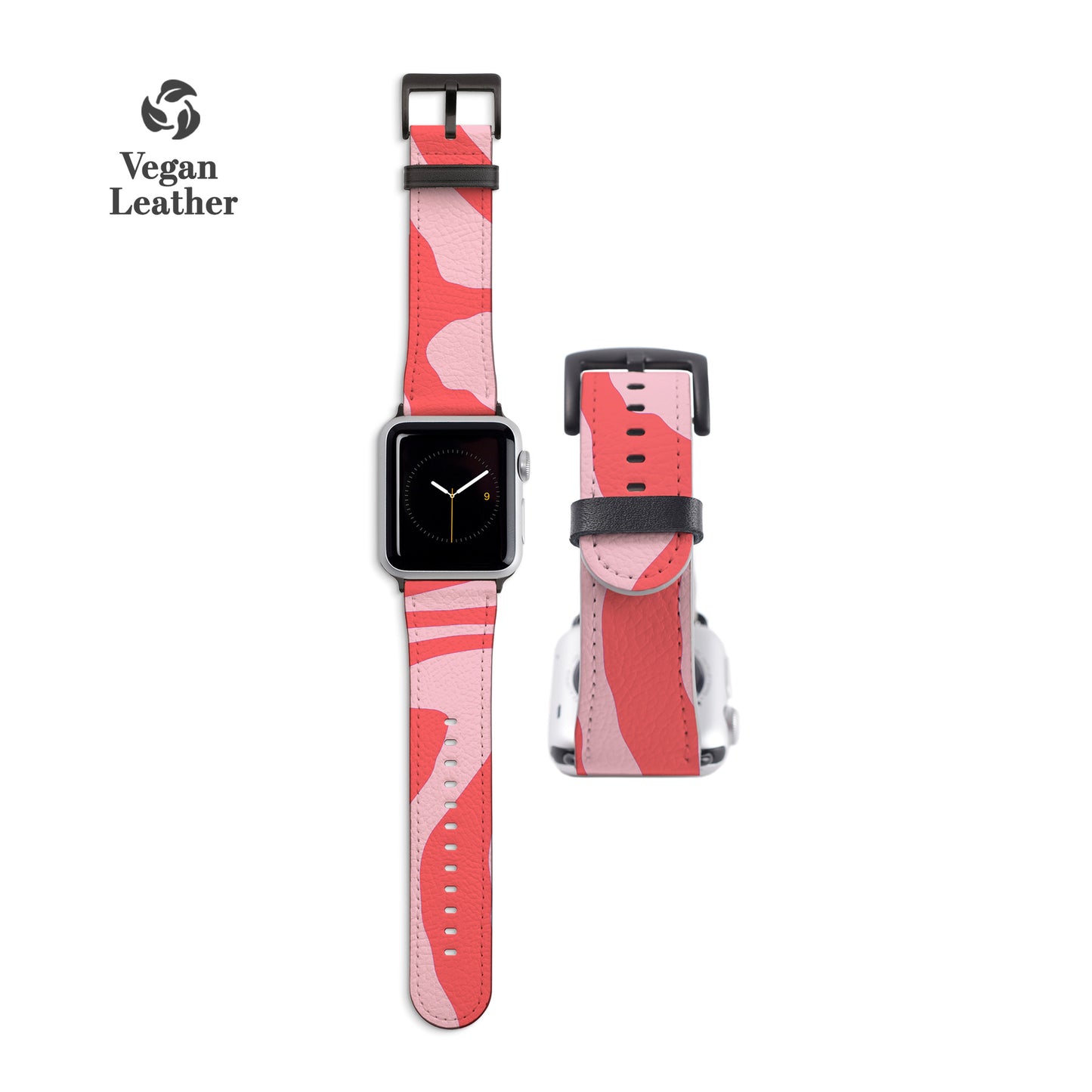 SIMPLE WAVES Pink Apple Watch Strap