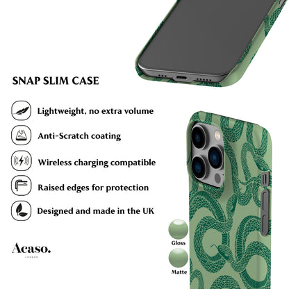 Green Snakes Phone Case