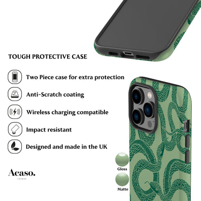 Green Snakes Phone Case