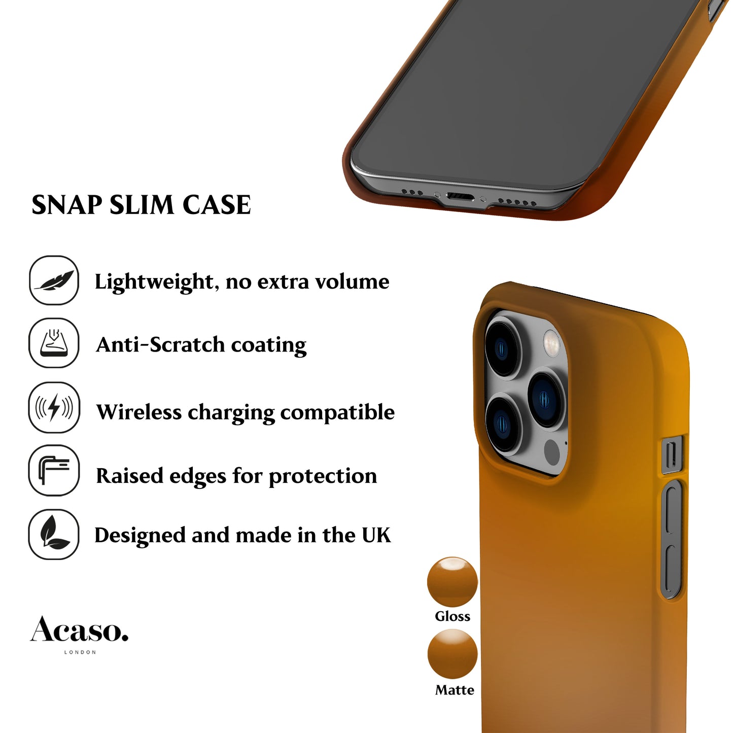 Yellow Amber Phone Case
