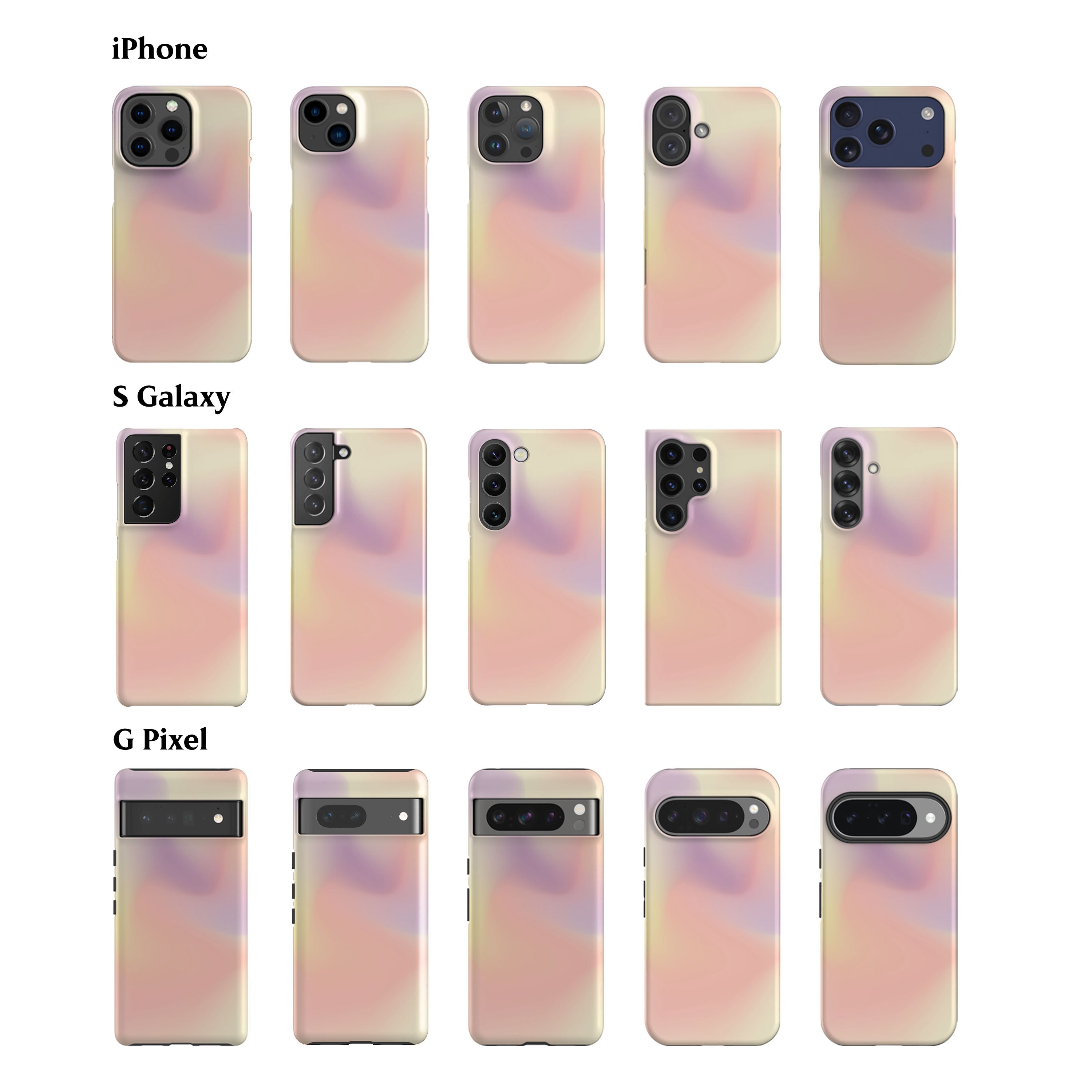 Soft Aura Yellow Phone Case