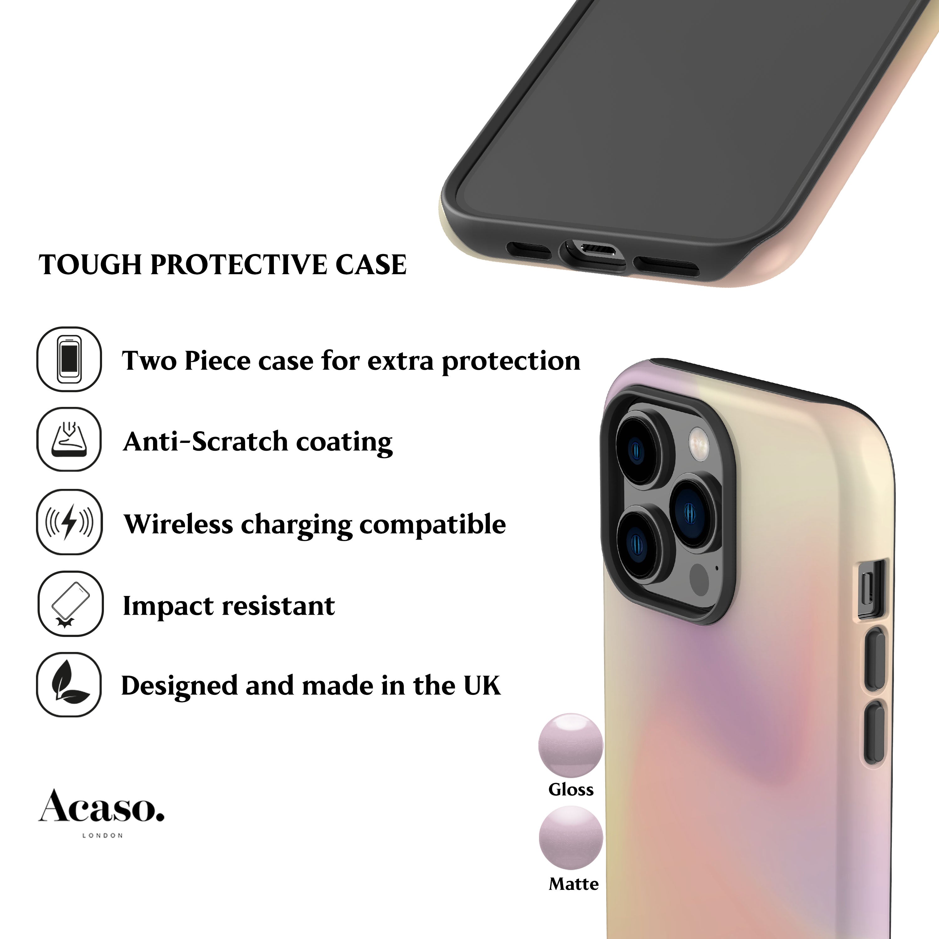 Soft Aura Yellow Phone Case