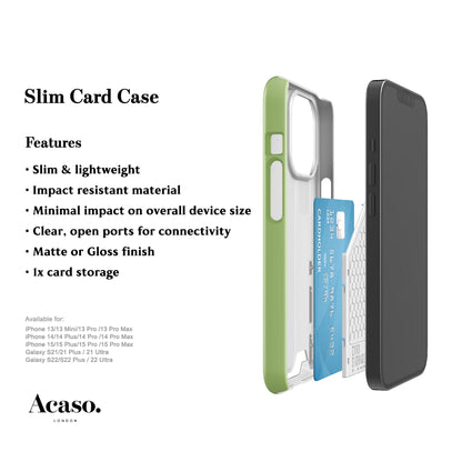 Soft Cream Matcha Green Card Case